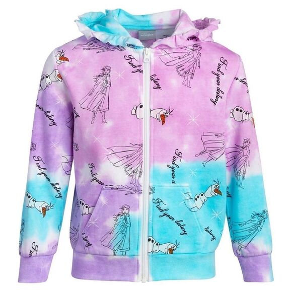 NEW! DISNEY ❄️ FROZEN Kids 3-piece Set Fleece Hoodie, Fleece shorts & tee - Picture 2 of 12